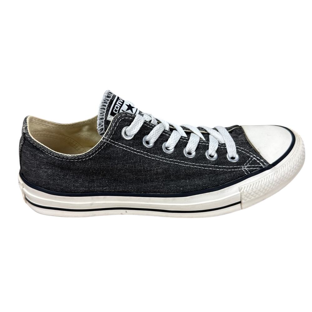 Converse Chuck Taylor All Star Low Black Denim Mens 6 Womens 8 Sneakers Y2K - Picture 4 of 12